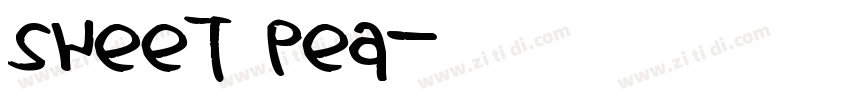 Sweet Pea字体转换